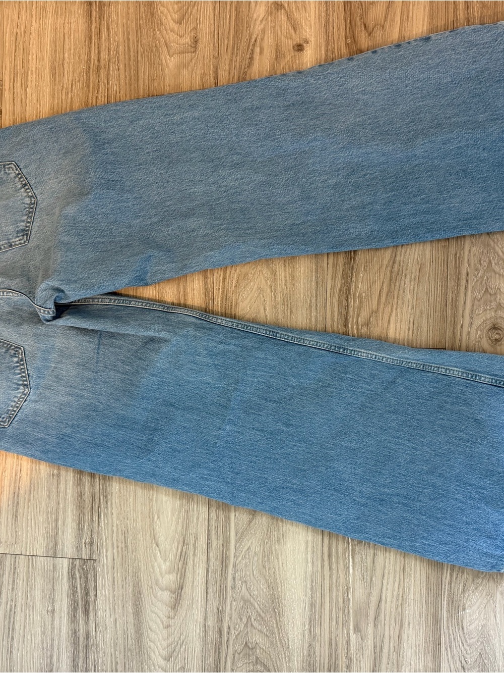 Zara Light Blue Wide Leg Jeans